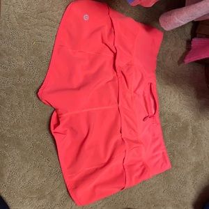 Size 6 Neon Lulu Lemon Shorts